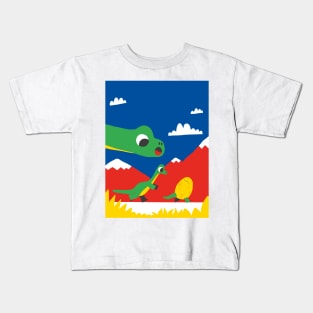 dinosaur family Kids T-Shirt